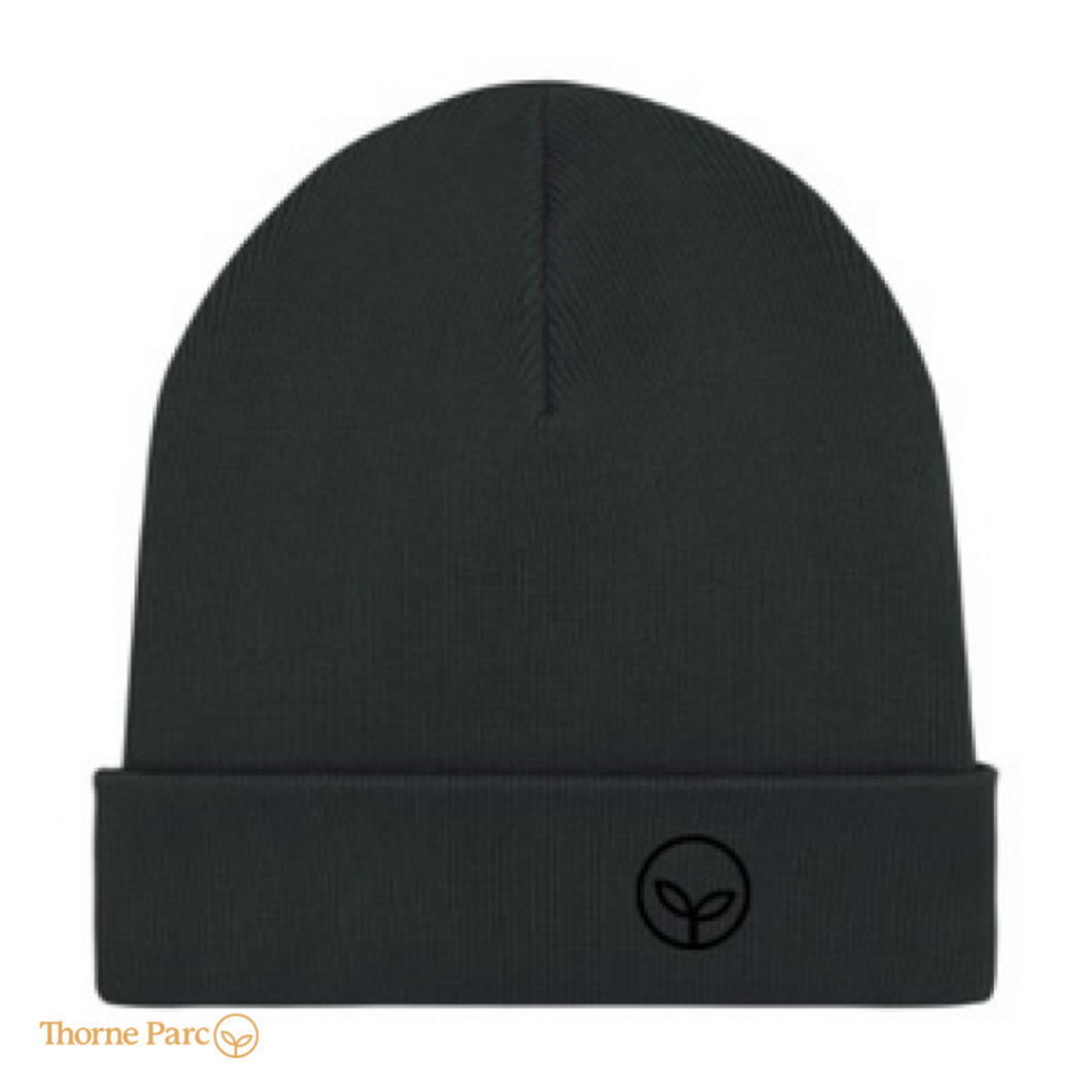 Organic Rib Beanie Black