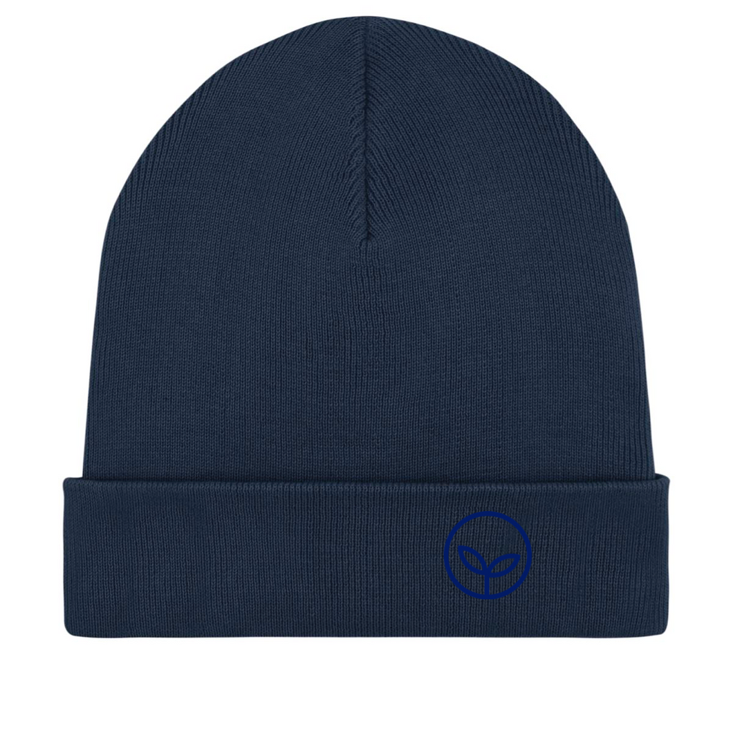 Organic Rib Beanie Navy