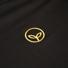 Load image into Gallery viewer, Unisex Organic T-shirt Black - Gold Logo
