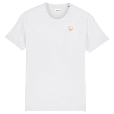 Unisex Organic T-shirt White - Gold Logo